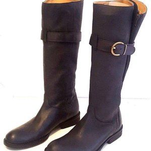 Gidigio Vero Cuoio Leather Calf Boots rear zipper